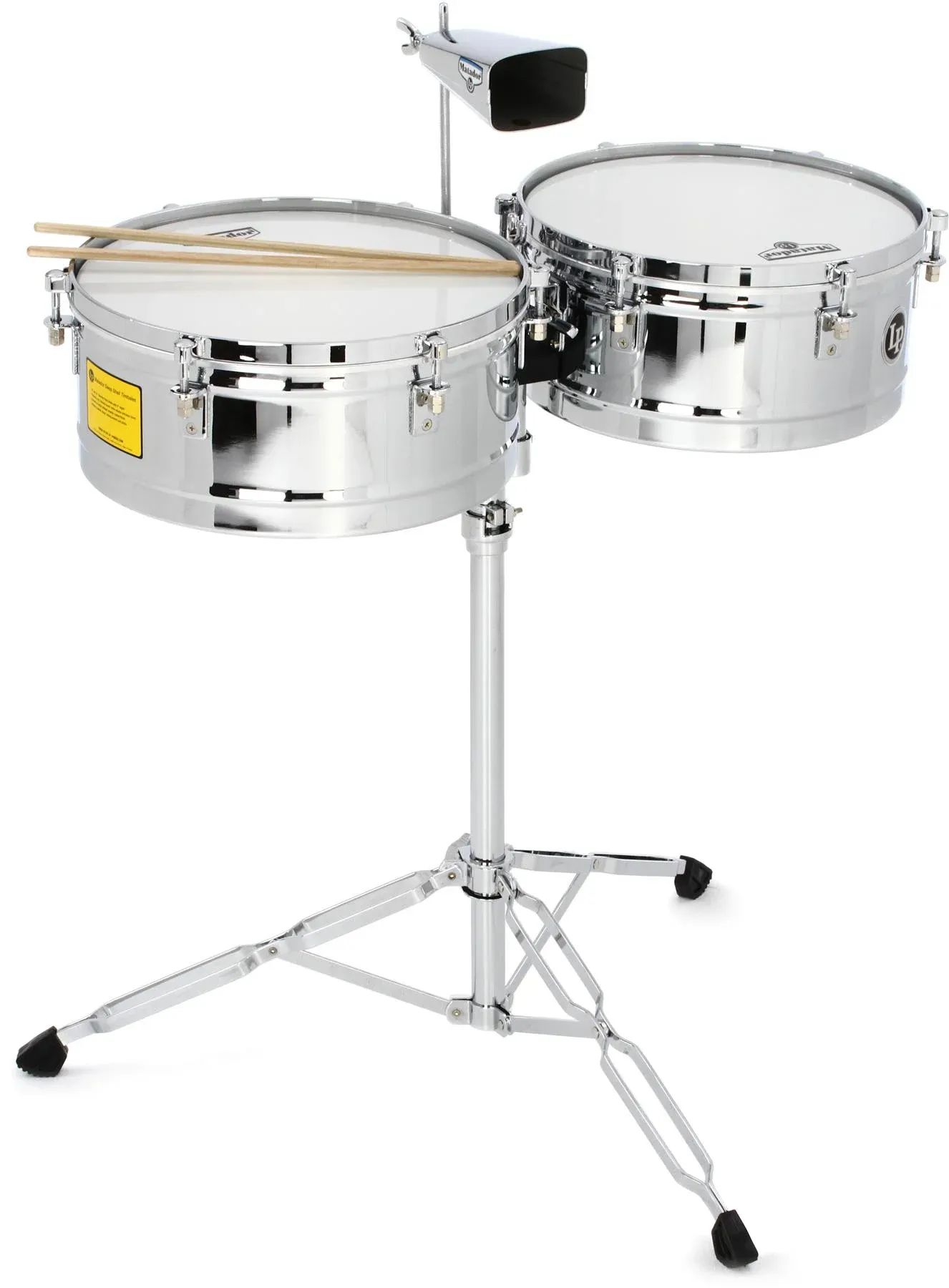 

Тимбалы Latin Percussion Matador 14/15 дюймов - хромированные