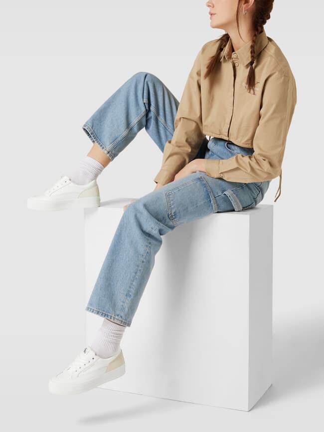 

Кроссовки на платформе с лейблом Calvin Klein Jeans, белый