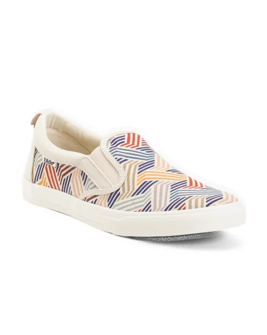 

Кроссовки без шнуровки с принтом Rubber Soul Taos, цвет Geometric Print