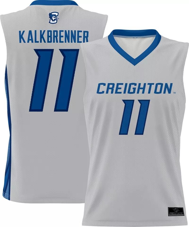 

Prosphere Youth Creighton Bluejays # 11 Серая альтернативная полностью сублимированная баскетбольная майка Райана Калкбреннера