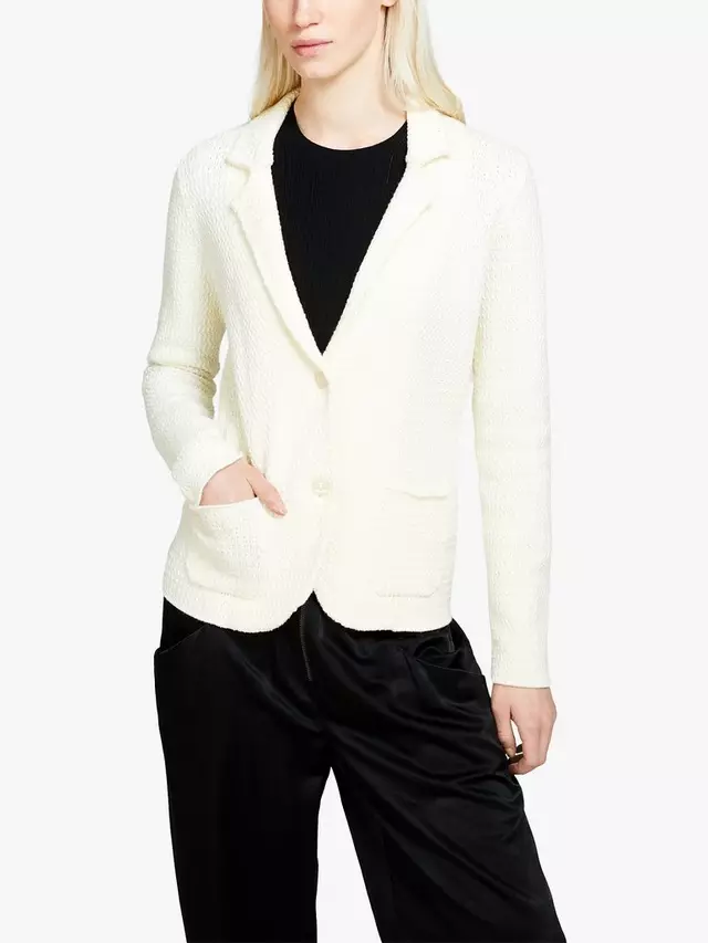 

Блейзер SISLEY Knitted Cotton, кремовый