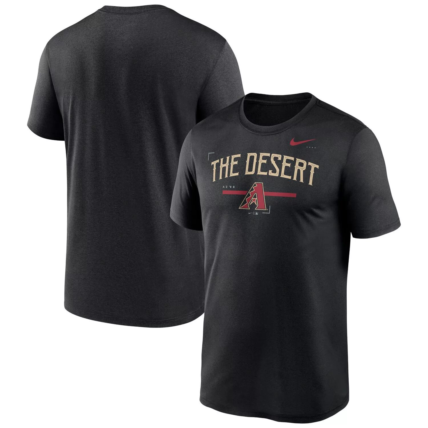 Мужская черная футболка Arizona Diamondbacks Local Legend Nike