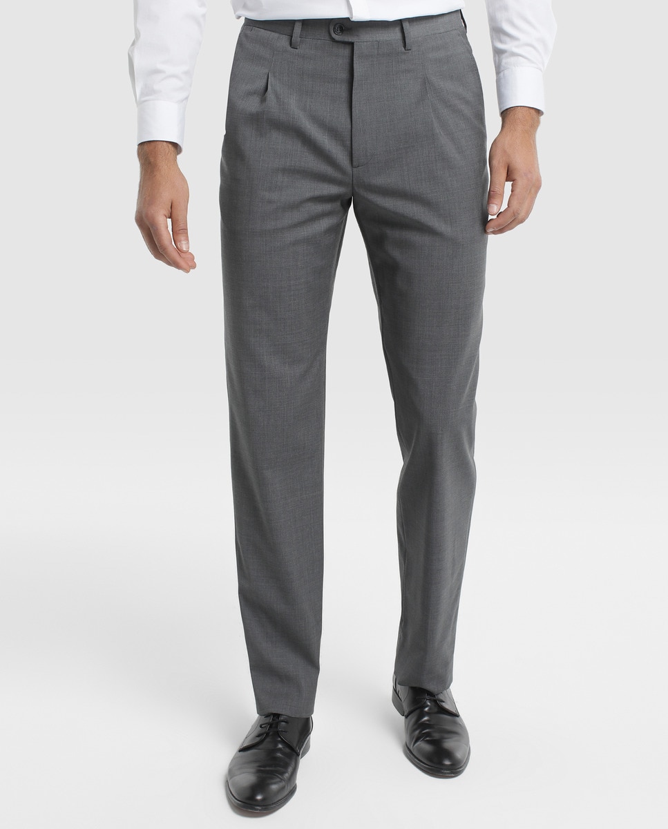 Мужские классические брюки Mirto классического серого цвета Mirto, темно-серый брюки серые классические 46 размер