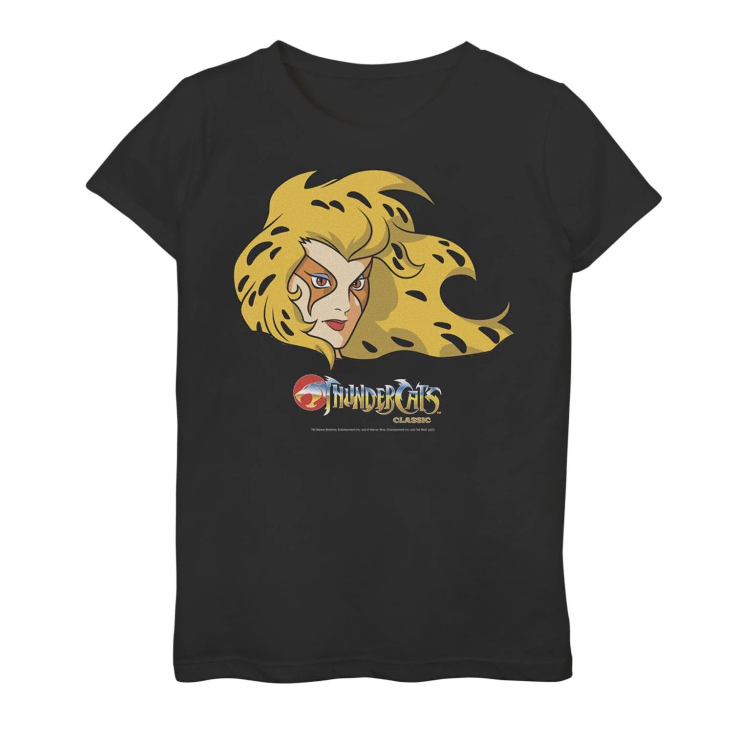 

Футболка с изображением большого лица ThunderCats Cheetara для девочек 7–16 лет Licensed Character