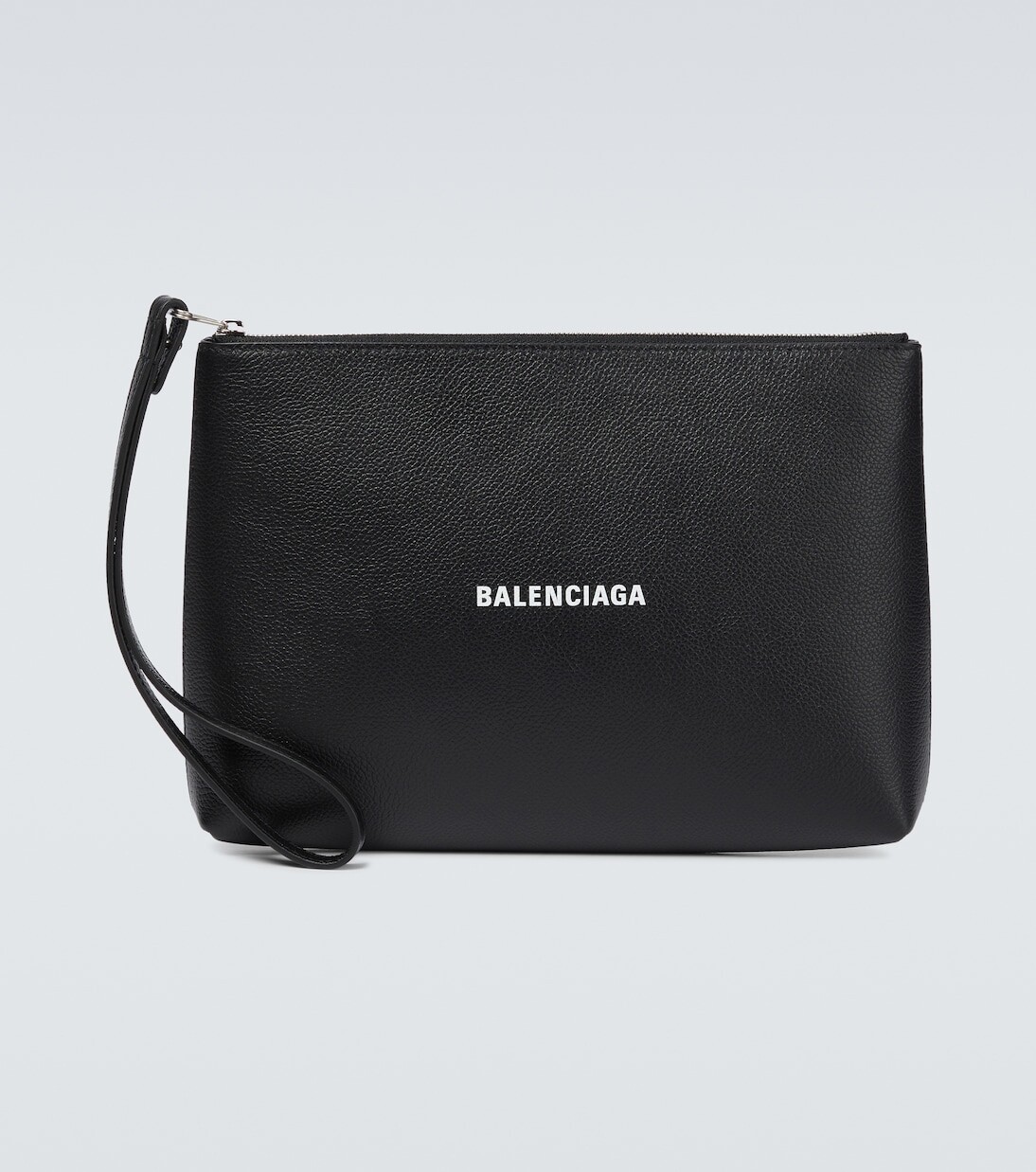 

Денежный кожаный мешочек Balenciaga, черный