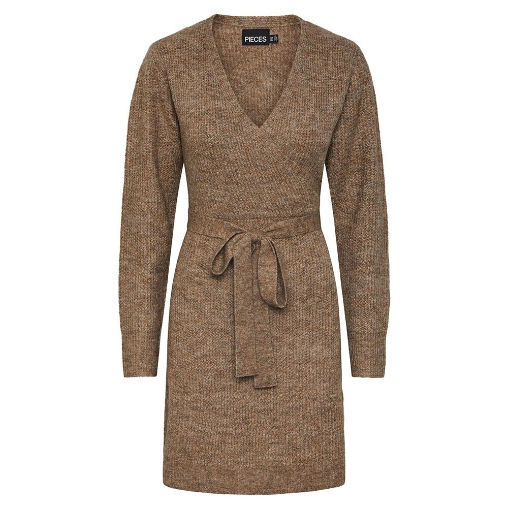 

Короткое платье Pieces Ellen Long Sleeve, коричневый