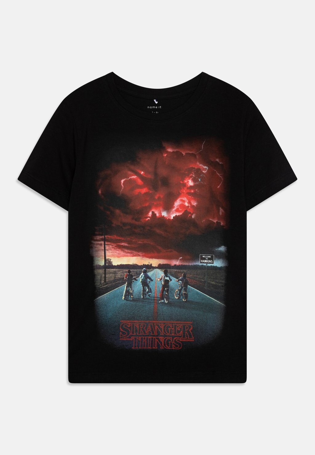 

Футболка с принтом NKMDEC STRANGERTHINGS SS BOX BFU Name it, цвет black
