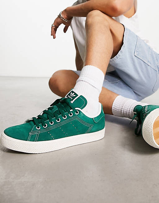 

Зеленые кроссовки adidas Originals Stan Smith CS с контрастной строчкой, Зеленый