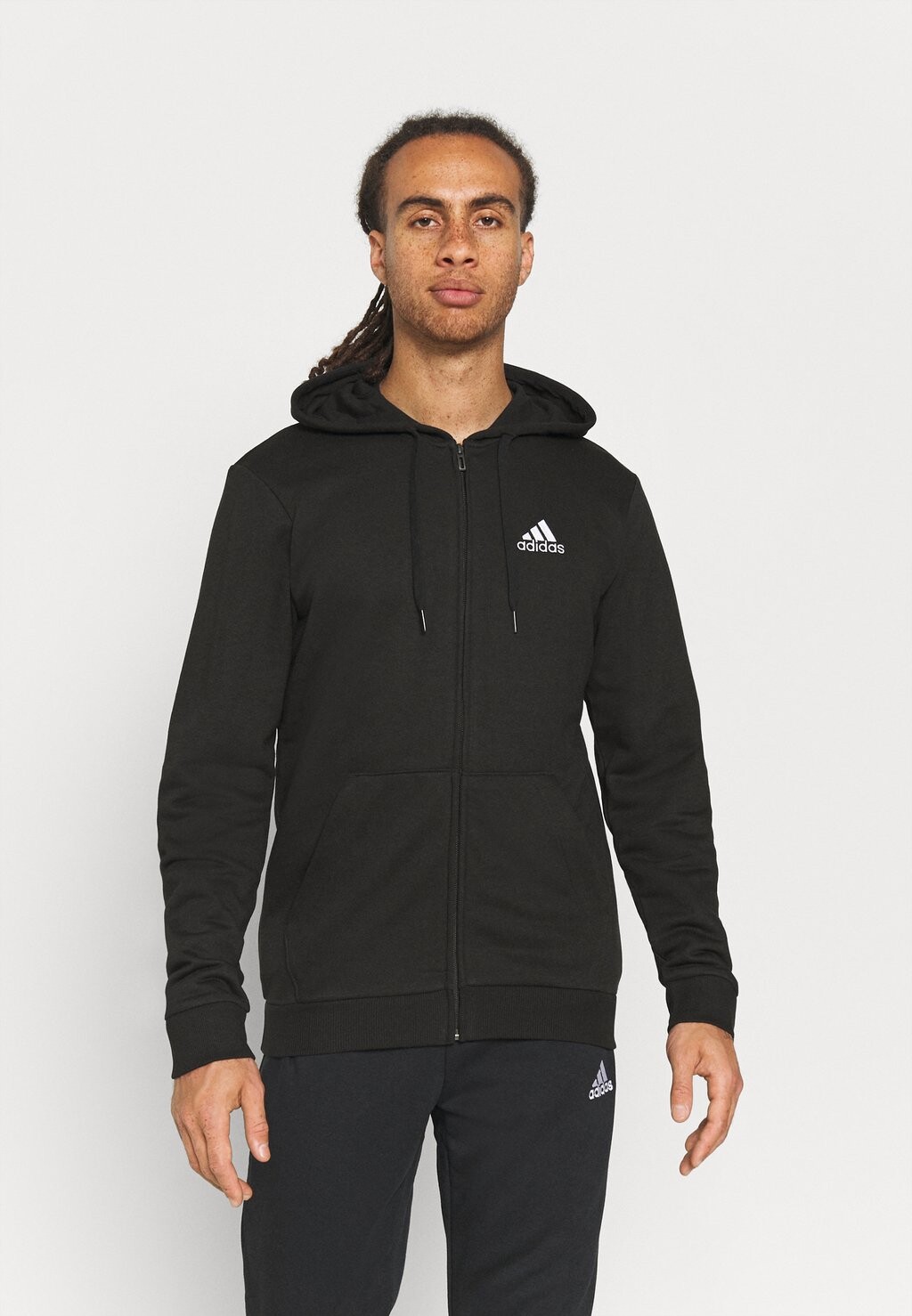 

Толстовка на молнии Adidas, черный