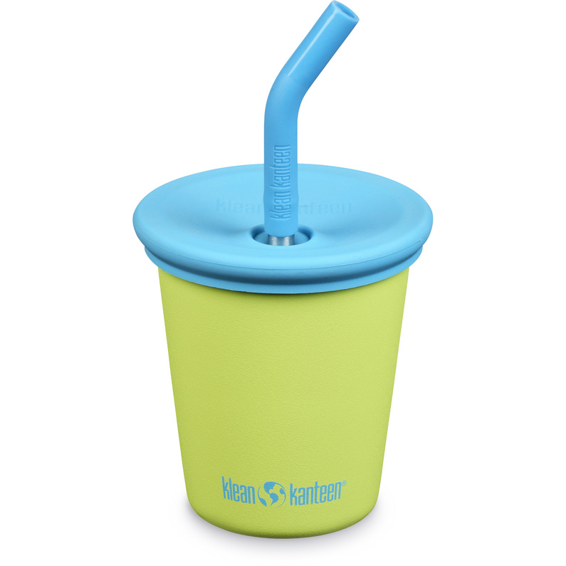 Детская стальная чашка с соломенной крышкой Klean Kanteen, фиолетовый детская силиконовая чашка для питья детская герметичная чашка с крышкой соломенная посуда для малышей детская силиконовая посуда