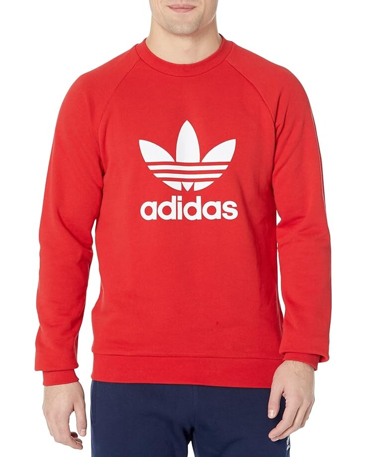 

Толстовка adidas Originals Trefoil Crew, цвет Better Scarlet