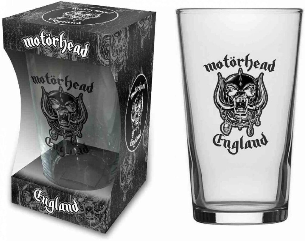 

Стекло Motorhead Warpig Logo England Бокал для пива Бокал для лонг-дринков XL Питьевой стакан Пинтовое стекло Бокал для коктейля Razamataz.Com Ltd.