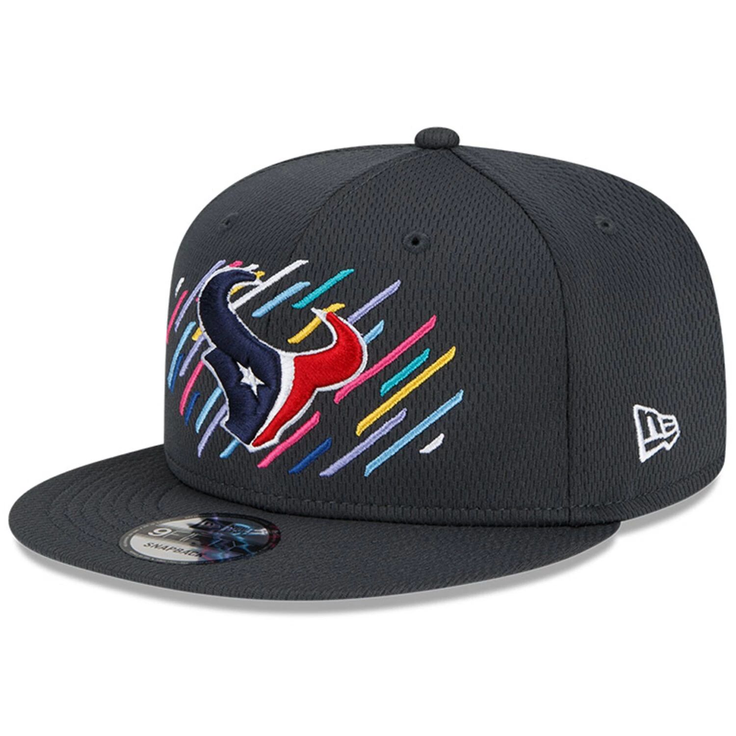 

Мужская темно-серая мужская регулируемая кепка New Era Houston Texans 2021 NFL Crucial Catch 9FIFTY Snapback