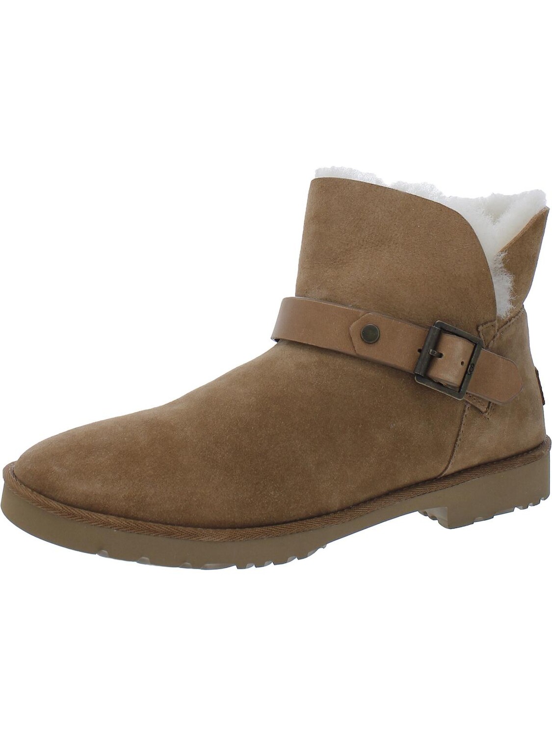 

Женские замшевые зимние дубленки Romely UGG, цвет Chestnut