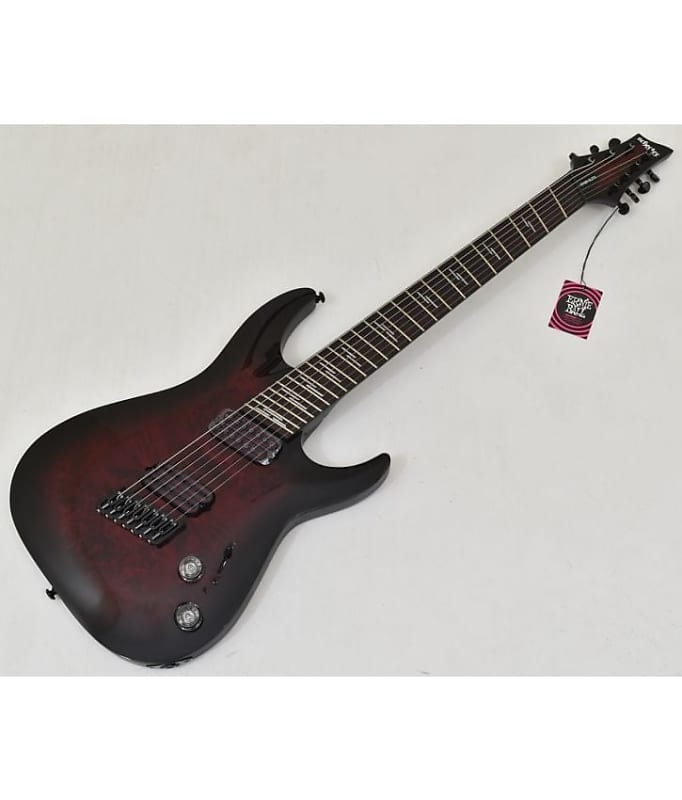 цена Электрогитара Schecter Omen Elite-7 Multiscale Guitar Black Cherry Burst