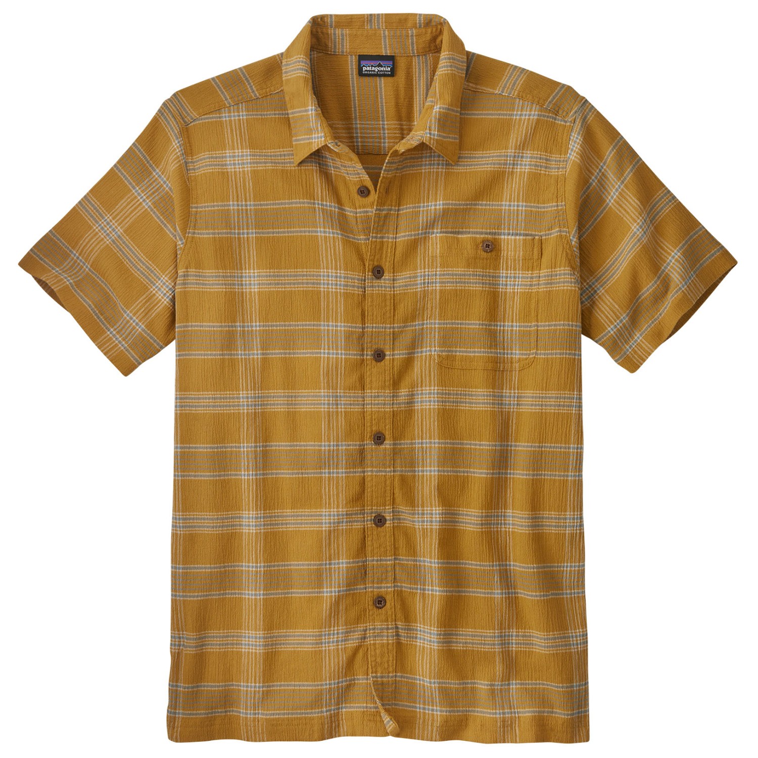 Рубашка Patagonia A/C Shirt, цвет Discovery/Pufferfish Gold