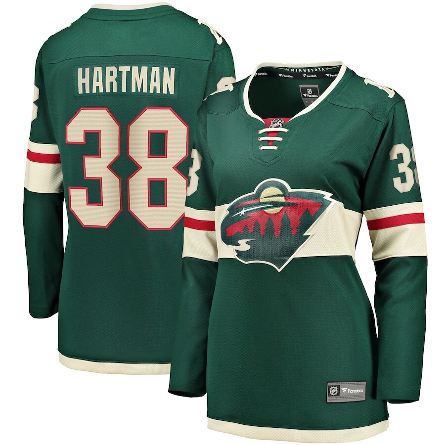 

Джерси Fanatics Branded Minnesota Wild, зеленый