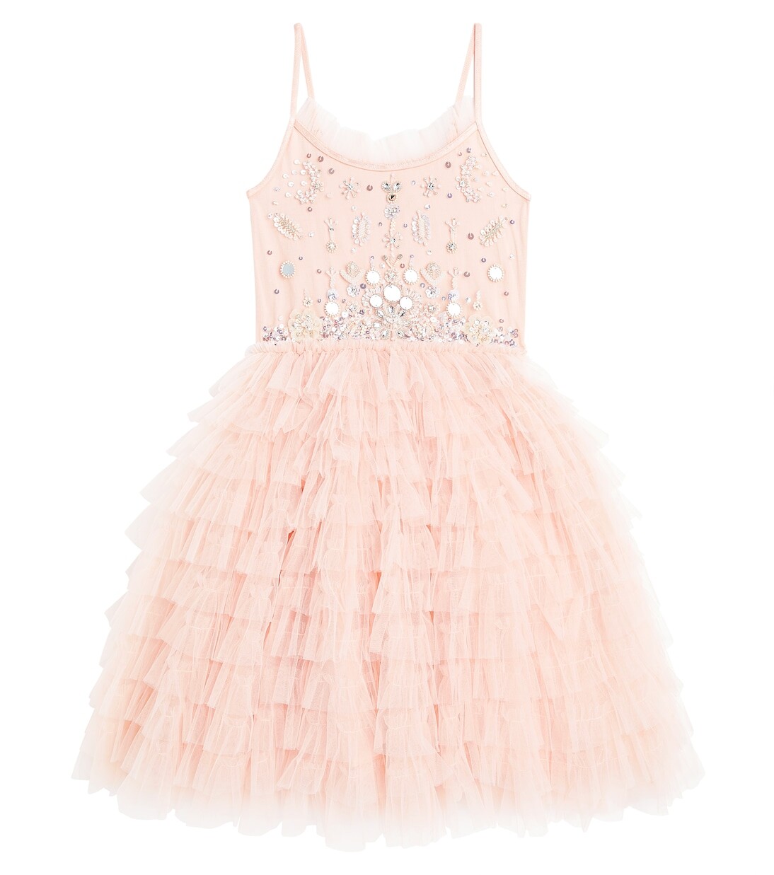 

Ярусное платье Crystal Palace с декором Tutu Du Monde, розовый