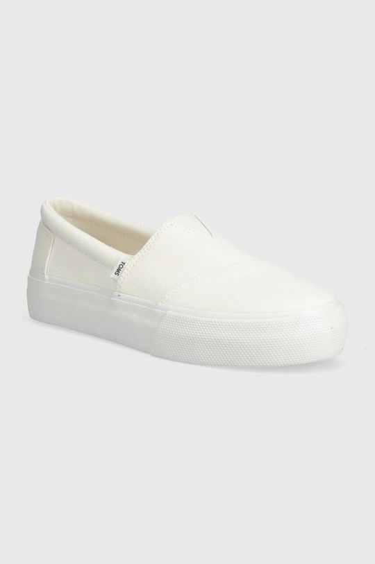 

Кроссовки Alp Fenix на платформе без шнуровки Toms, белый
