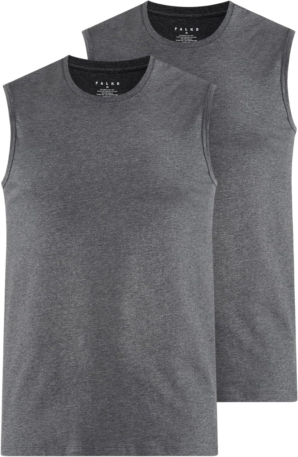 

Топ Daily Comfort Crew Neck Muscle Shirt 2-Pack Falke, цвет Grey (Dark Grey/Heather 3278)