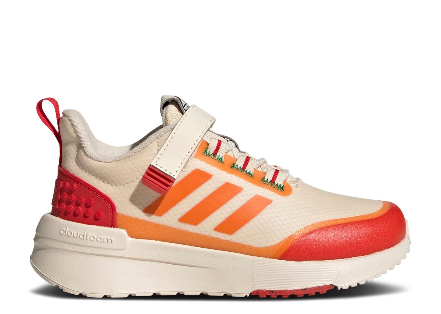 

Кроссовки adidas Lego X Racer Tr Little Kid 'Ecru Tint Bahia Orange', кремовый