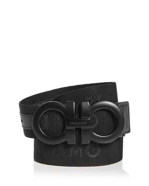 

Мужской ремень из лямки с пряжкой Gancini Ferragamo, цвет Black