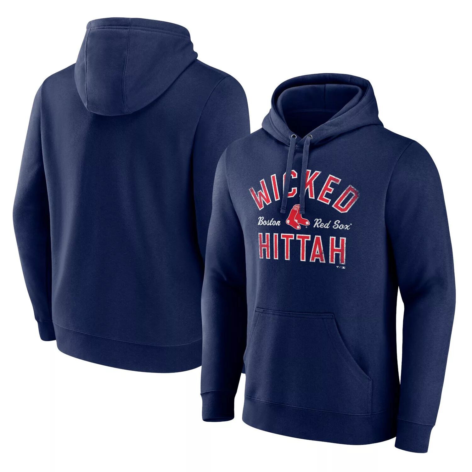 

Мужская фирменная темно-синяя толстовка с капюшоном Boston Red Sox Hometown Collection Wicked Hit Fanatics, Синий