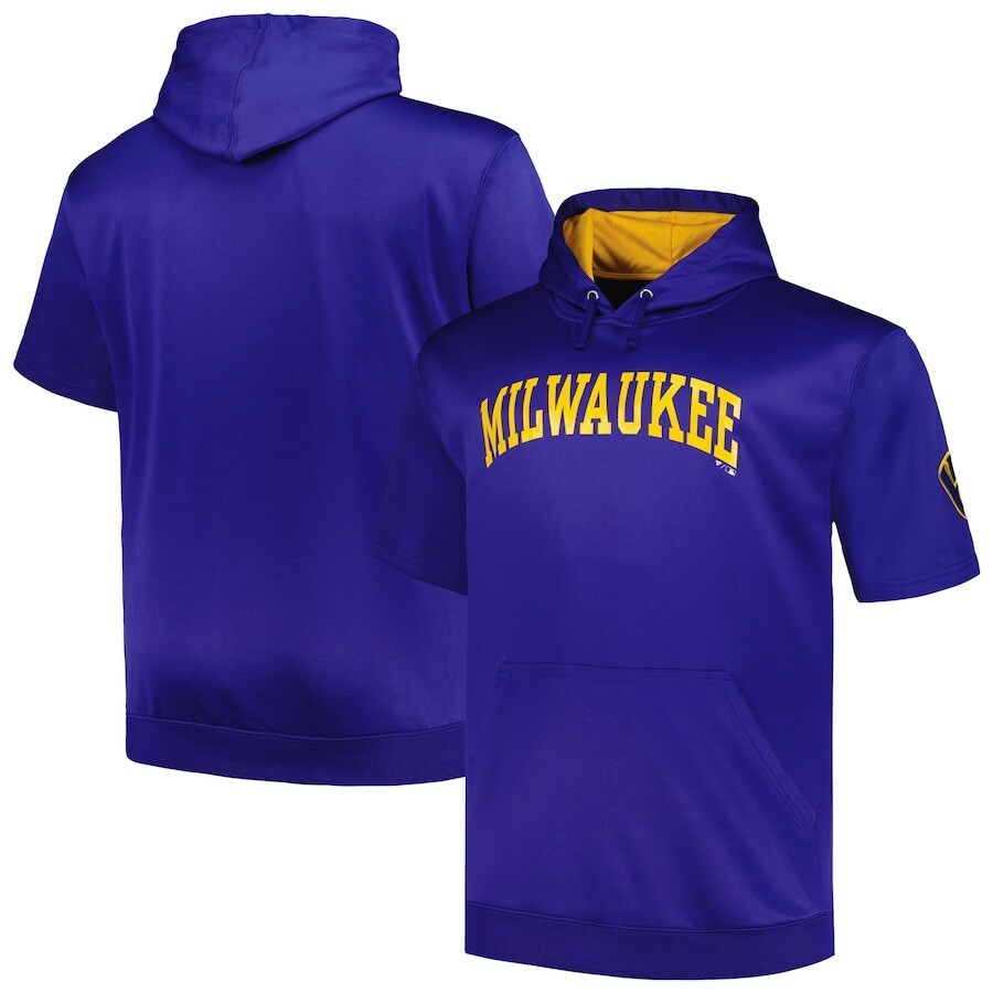 

Пуловер с капюшоном Profile Milwaukee Brewers, роял