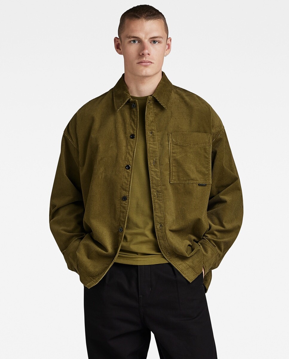 

Мужская рубашка свободного кроя Boxy Fit G-Star Raw, зеленый