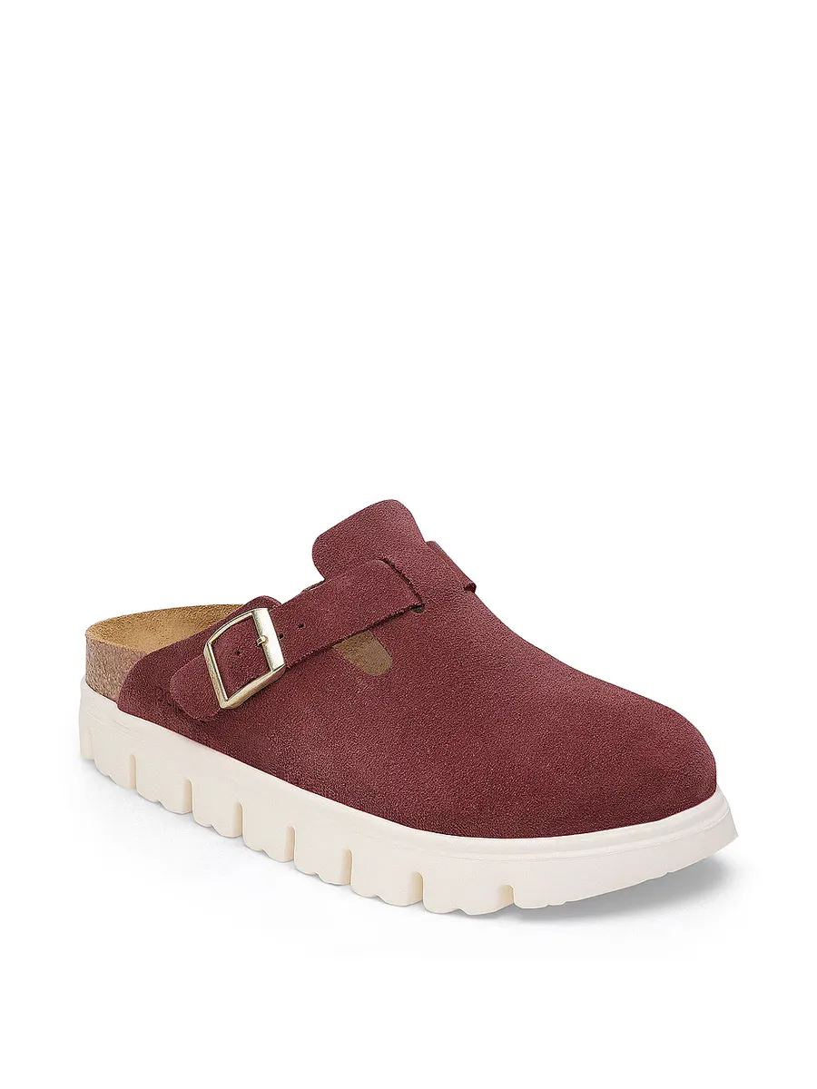 

Бостонские массивные сабо Birkenstock, цвет Berry Crush Suede