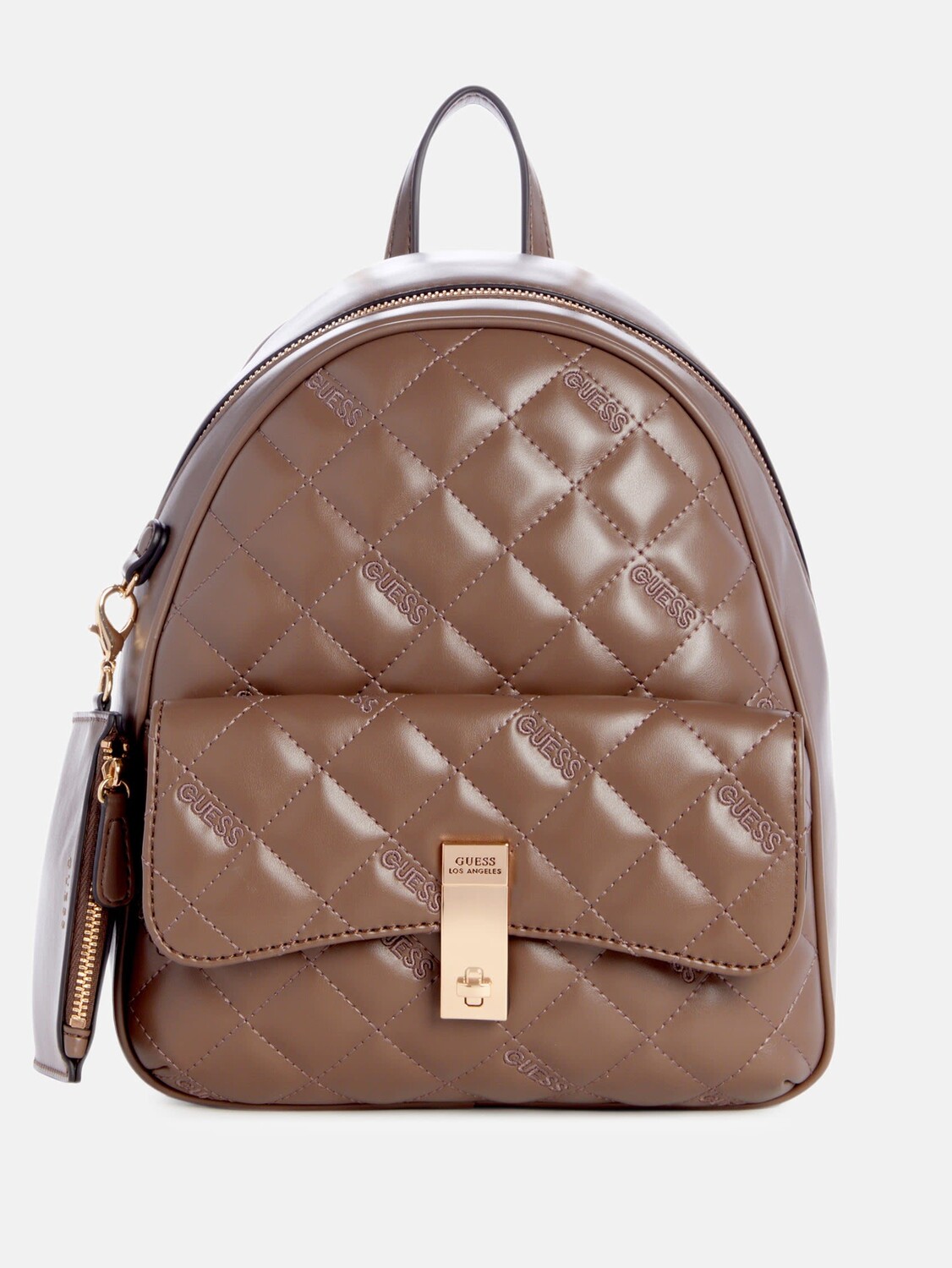 

Стеганый рюкзак Vandemark с логотипом Guess Factory, цвет Taupe