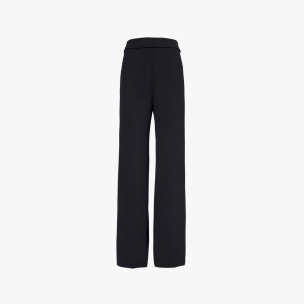 

Брюки Pantera прямого кроя с высокой посадкой из ткани Dries Van Noten, черный