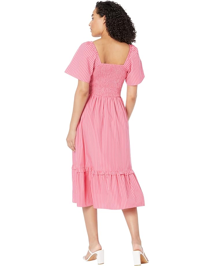 Платье Draper James Deana Smocked Dress, розовый