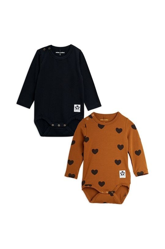 

Боди неоанто (2 шт.) Mini Rodini, коричневый