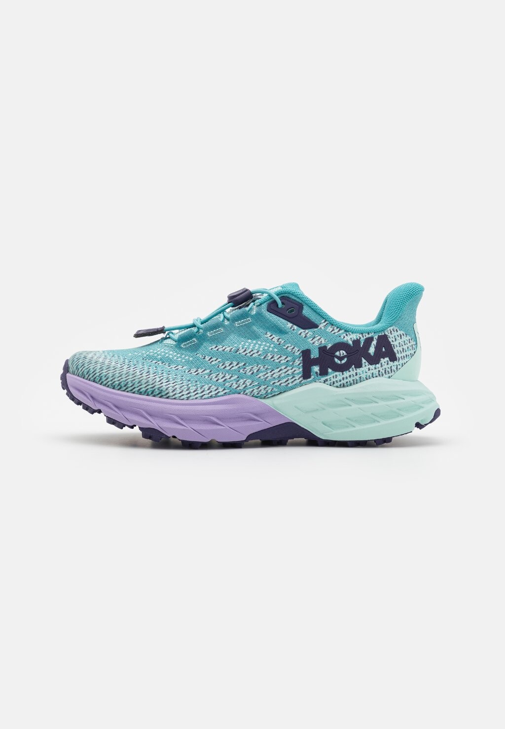 

Кроссовки для бега по пересеченной местности Speedgoat 5 Youth Unisex HOKA, цвет ocean mist/lilac mist