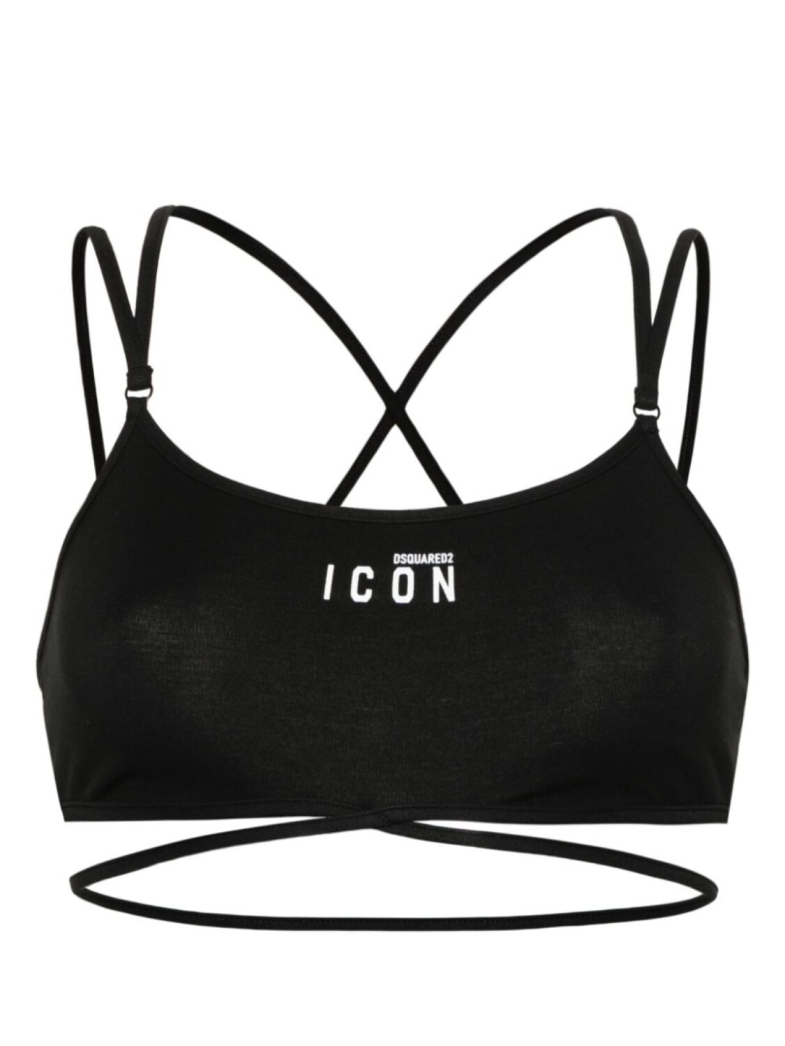 

Dsquared2 спортивный бюстгальтер-бандо Icon, черный