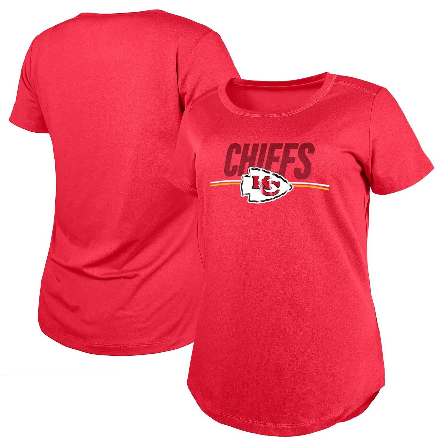 

Красная женская футболка New Era Kansas City Chiefs тренировочного лагеря НФЛ 2023 New Era, Красный