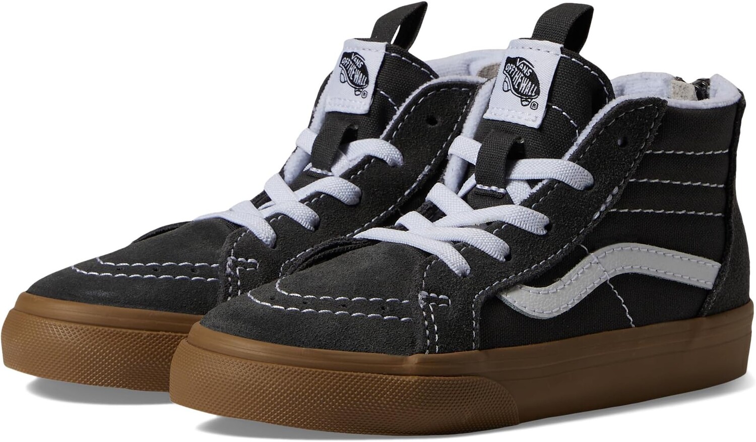 

Кроссовки Sk8-Hi Zip Vans, цвет Gum Grey/True White