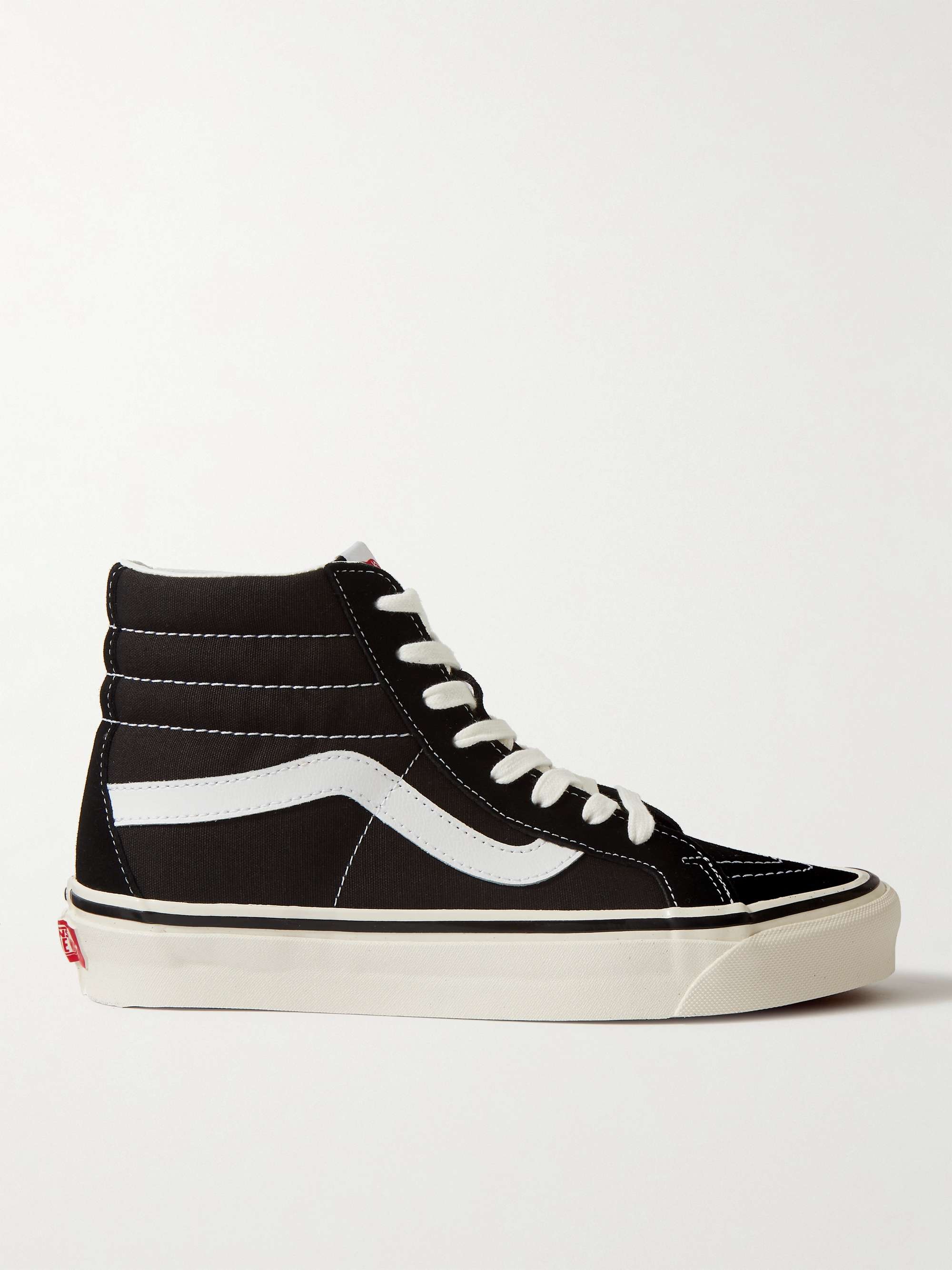 

SK8-HI Высокие кроссовки из замши и парусины с кожаной отделкой VANS, черный