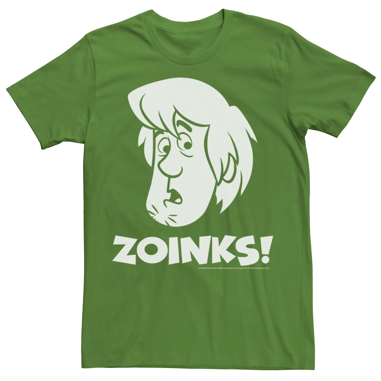 Мужская футболка Scooby-Doo Shaggy Zoinks с большим лицом Licensed Character мужская футболка с коротким рукавом scaredy shaggy zoinks scooby doo fifth sun черный