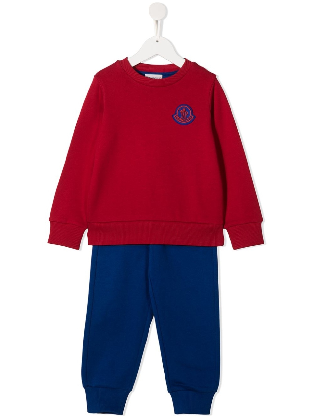 

Moncler Enfant спортивный костюм с вышитым логотипом, красный