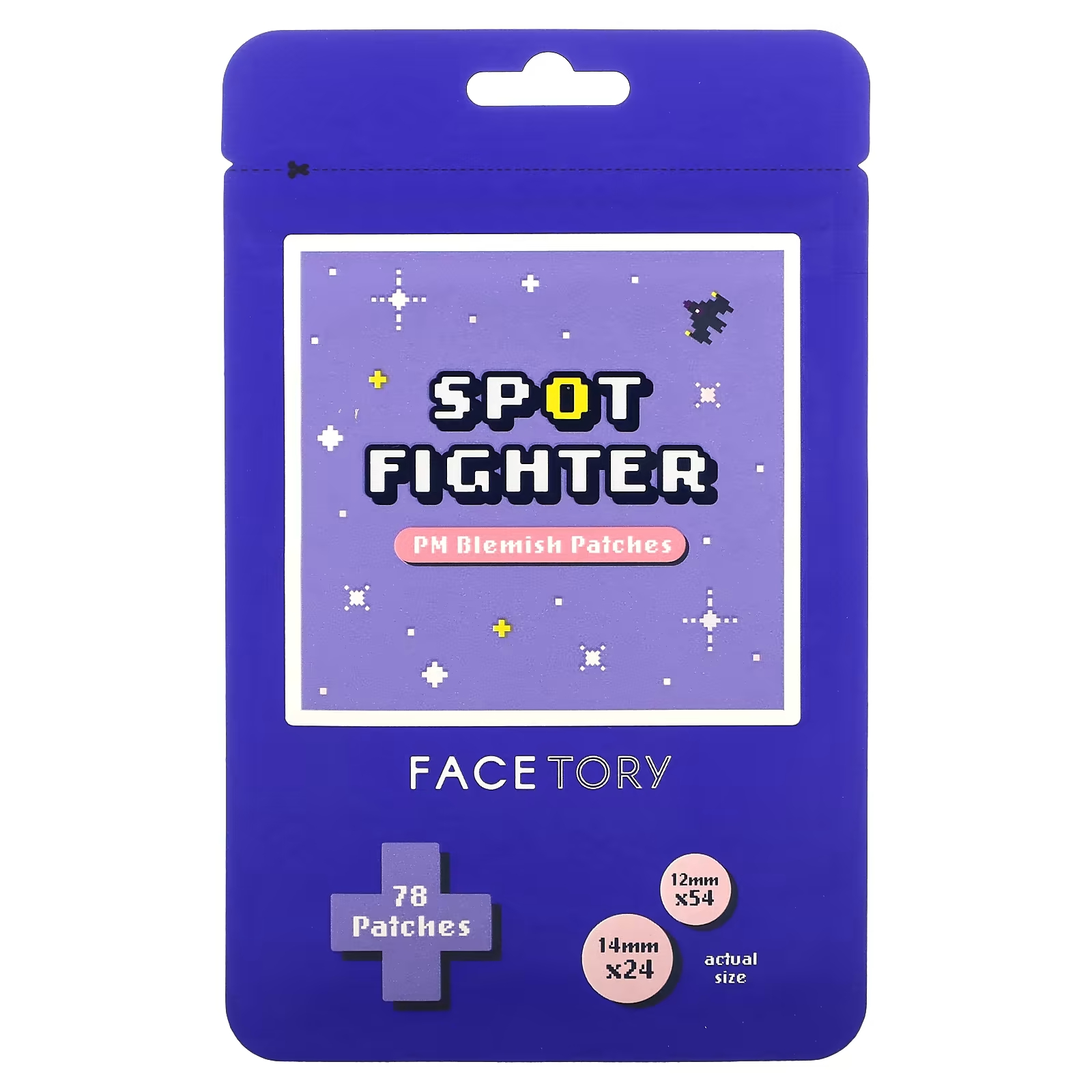 цена Пластыри против прыщей FaceTory Spot Fighter PM, 78 шт.