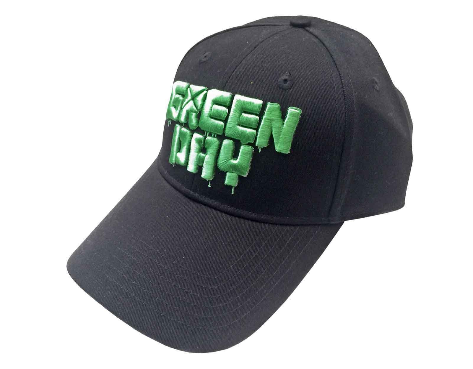 Бейсбольная кепка с логотипом Dripping Band Green Day, черный