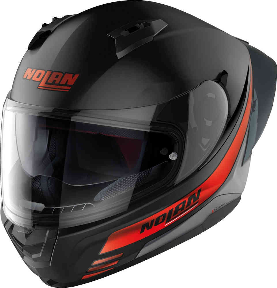 N60-6 Спортивный шлем Nolan, черный матовый/красный n60 6 шлем лансера nolan черный матовый оранжевый
