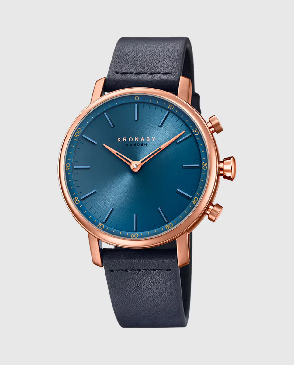 

S0669/1 Женские часы из синей кожи Carat Kronaby