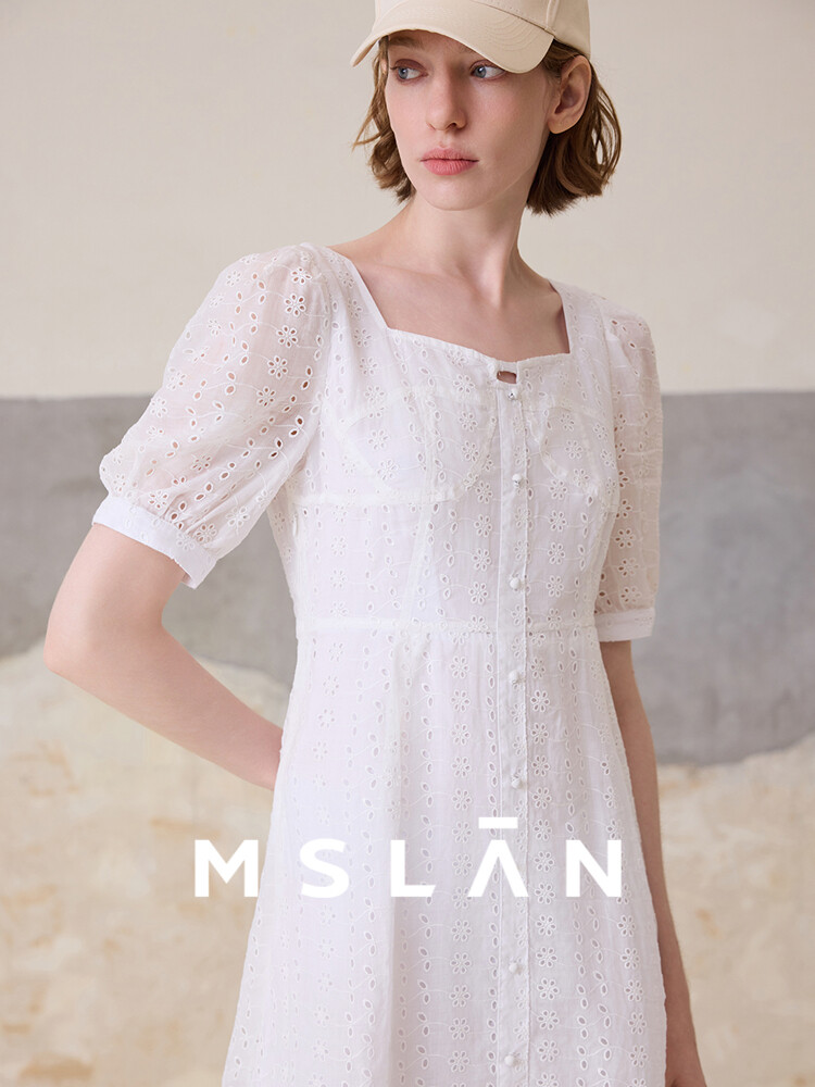 

Платье женское Mslan с пышными рукавами