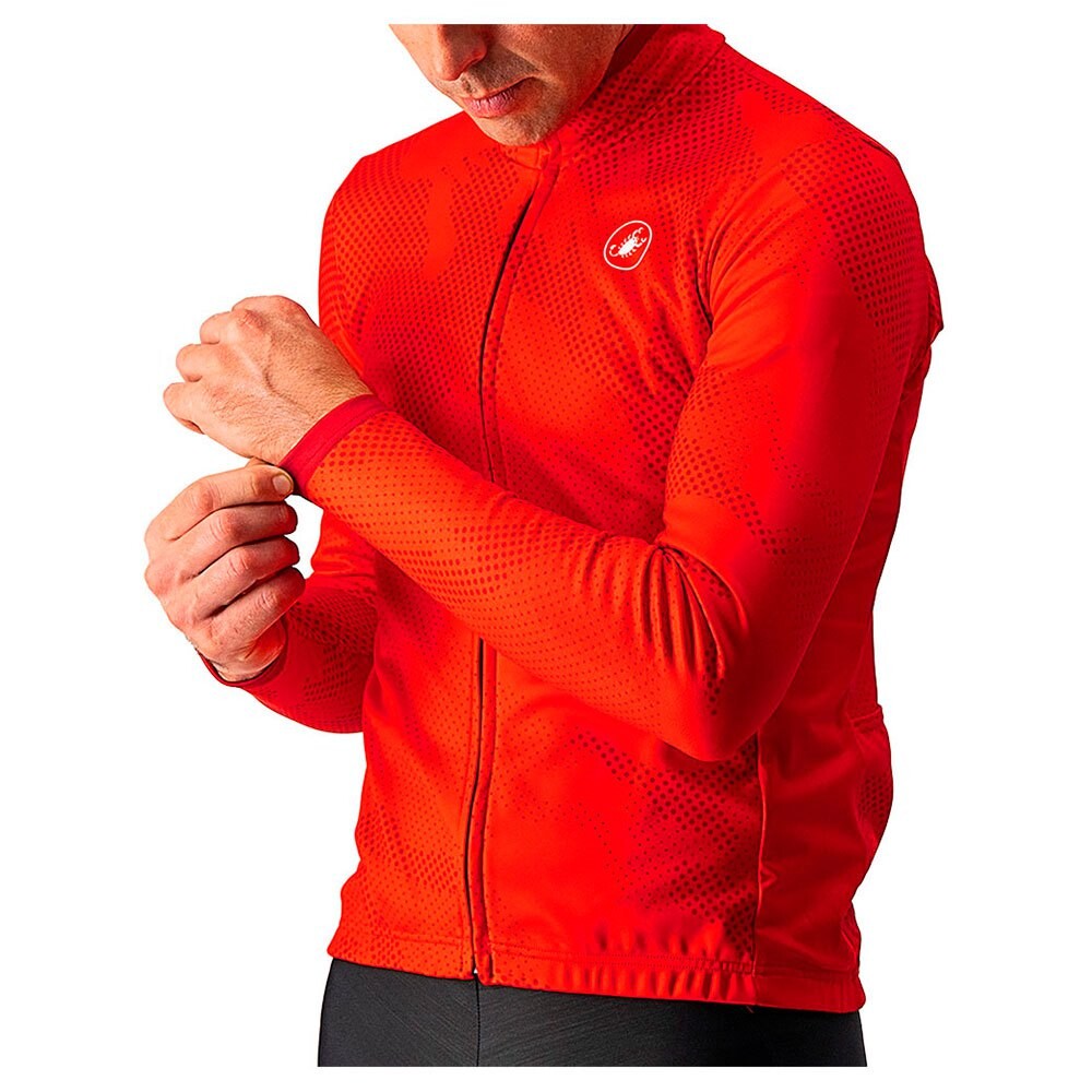 

Джерси с длинным рукавом Castelli Pericolo FZ, красный