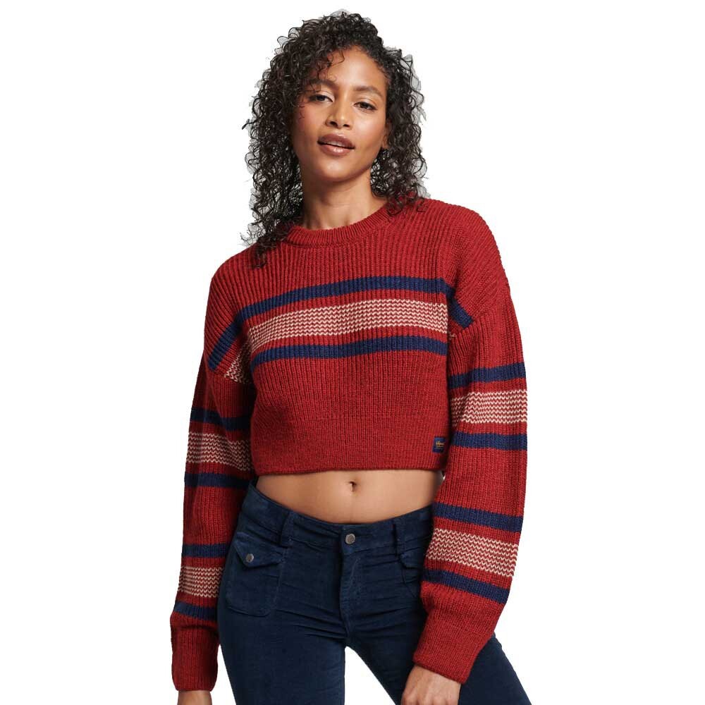 

Свитер Superdry Cropped Classic Crew, красный