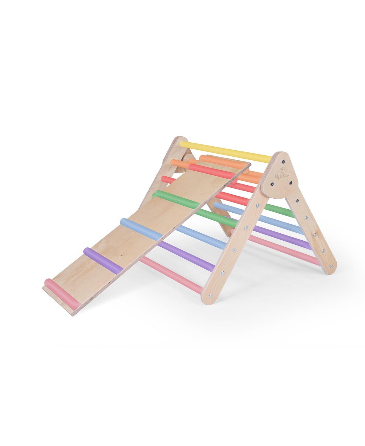 

Игровой набор Birch Little Climber с лестничной горкой цвета радуги Lily and River