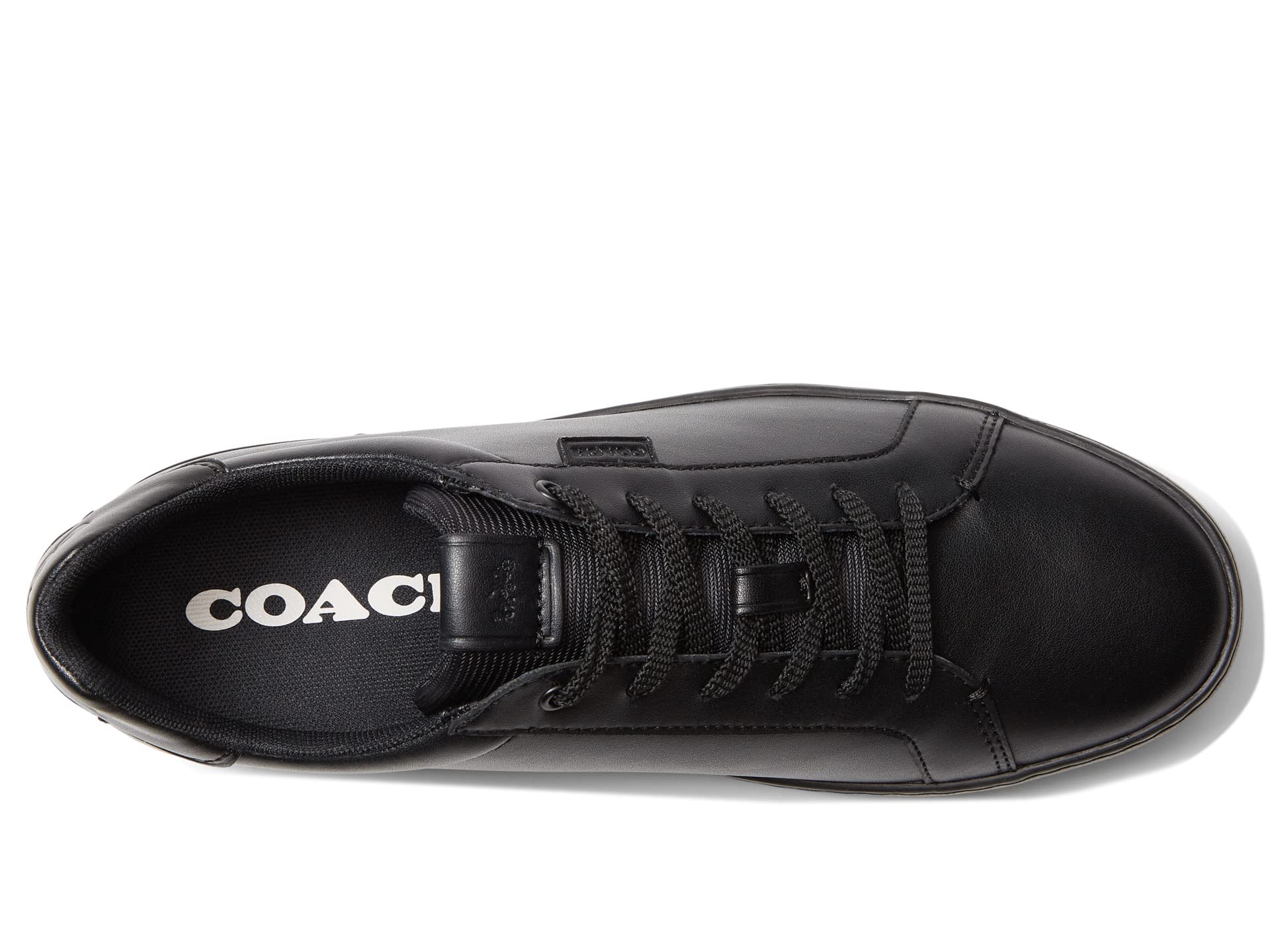 Кроссовки COACH Lowline Leather Low Top, черный мужские кожаные кроссовки lowline coach